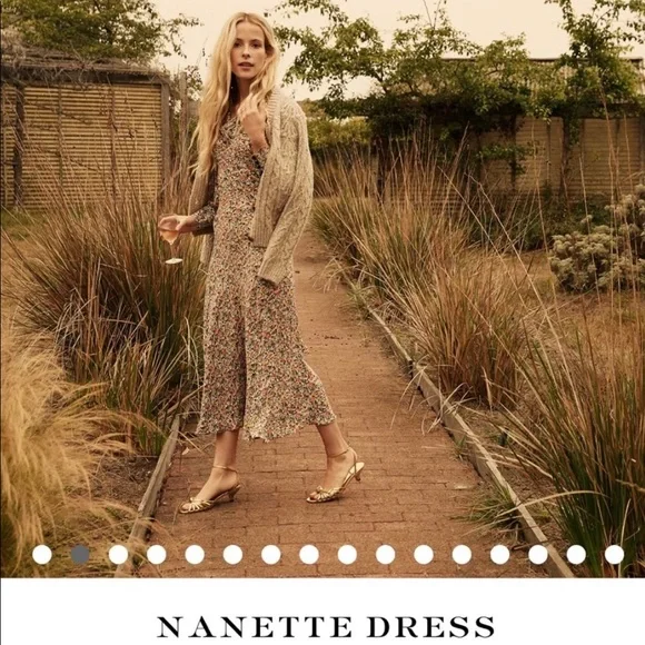 Doen Nanette Belted Floral Crepe Maxi Dress - NWT - Picture 4 of 4